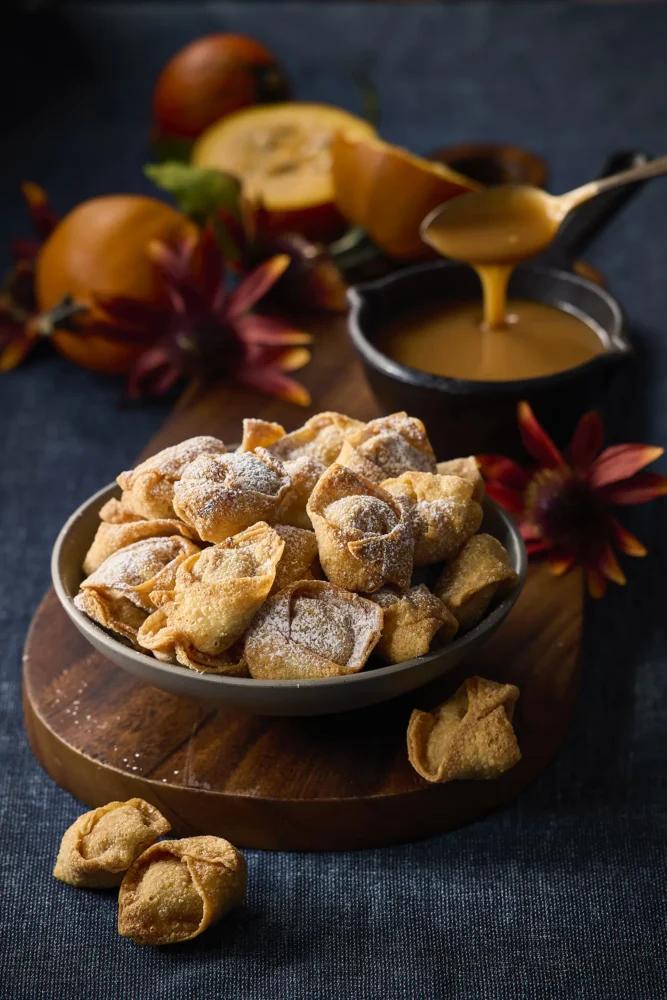 Wonton au fromage à la crème Pumpkin Spice