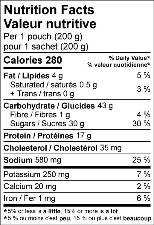 302128 SPE SWEET & SOUR CHICKEN 12X400G WW25