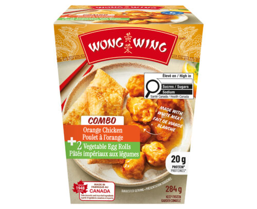Combo Orange Chicken & Vegetable Egg Rolls